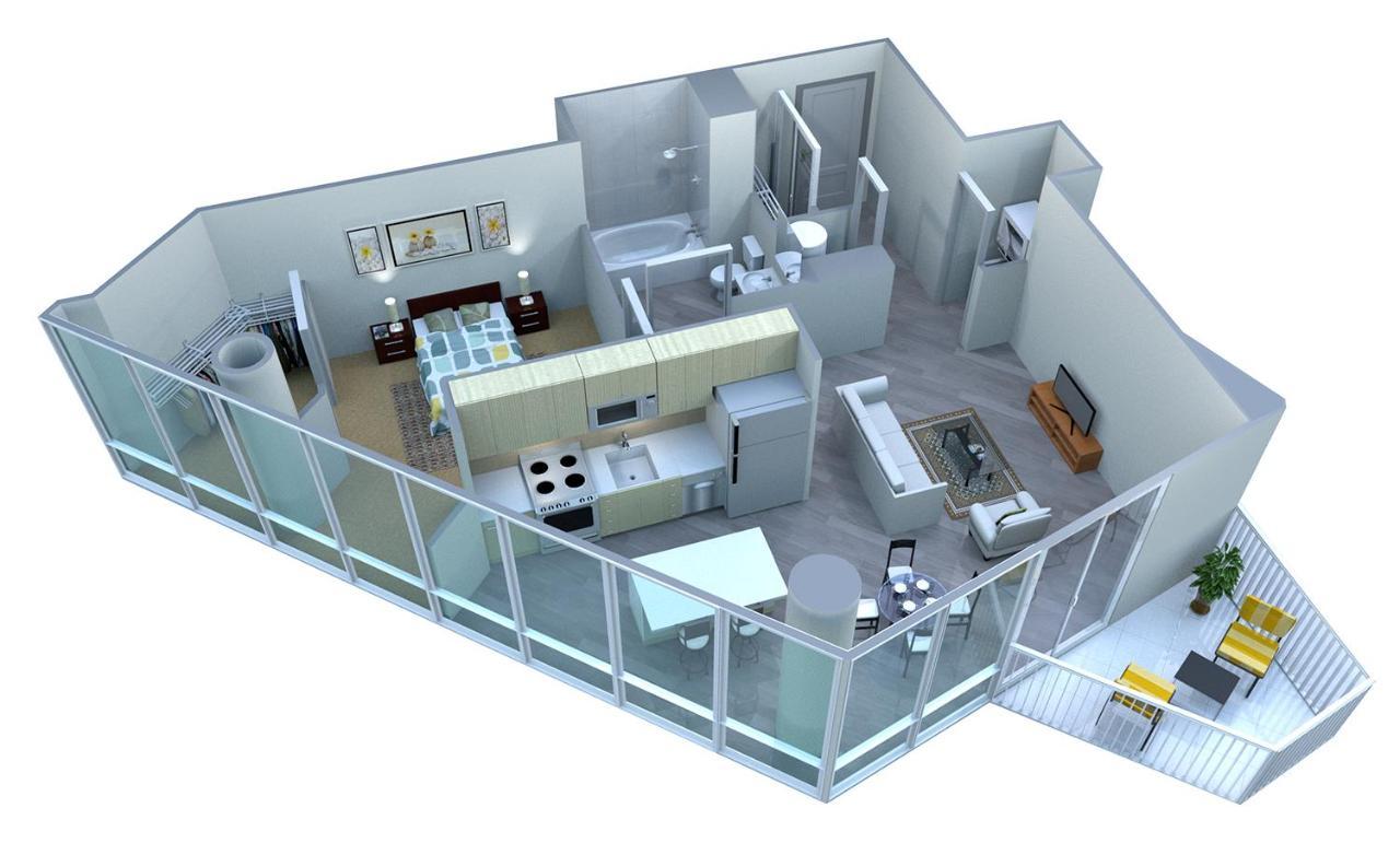 Placemakr Premier Sobro Nashville Exterior photo A 3D floor plan of a typical apartment