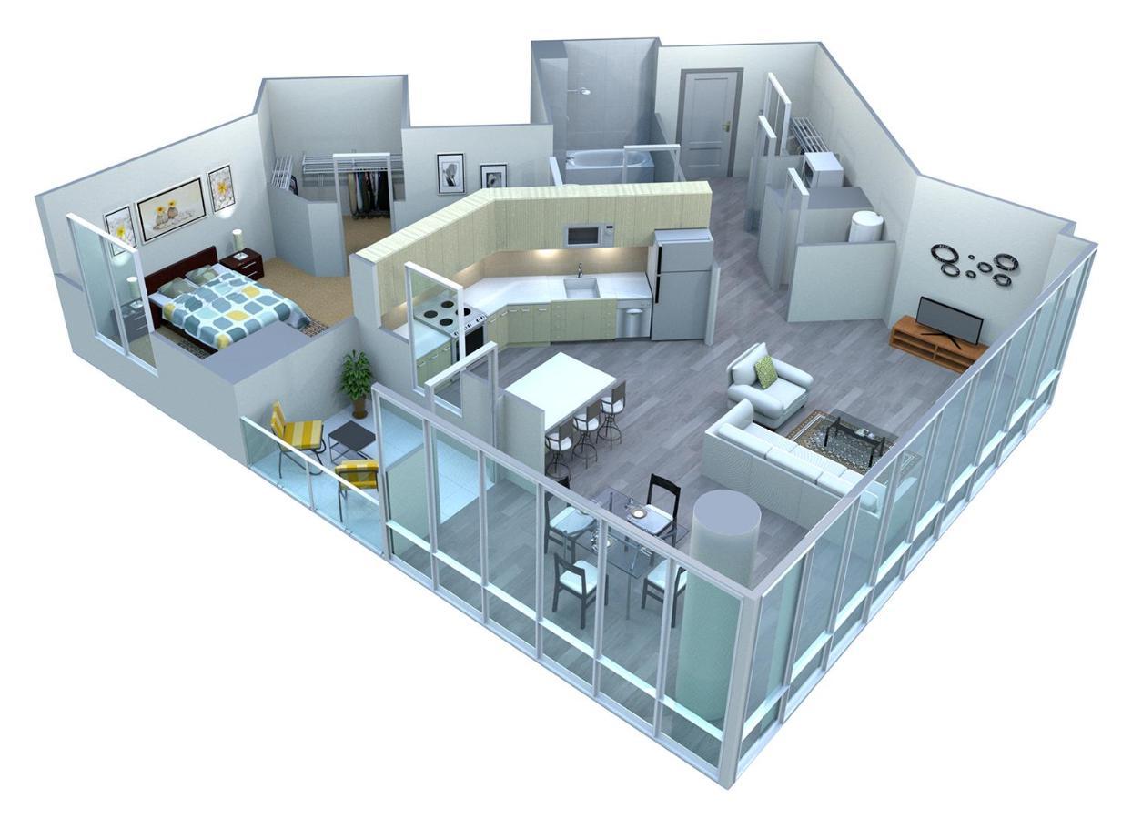 Placemakr Premier Sobro Nashville Exterior photo 3D floor plan