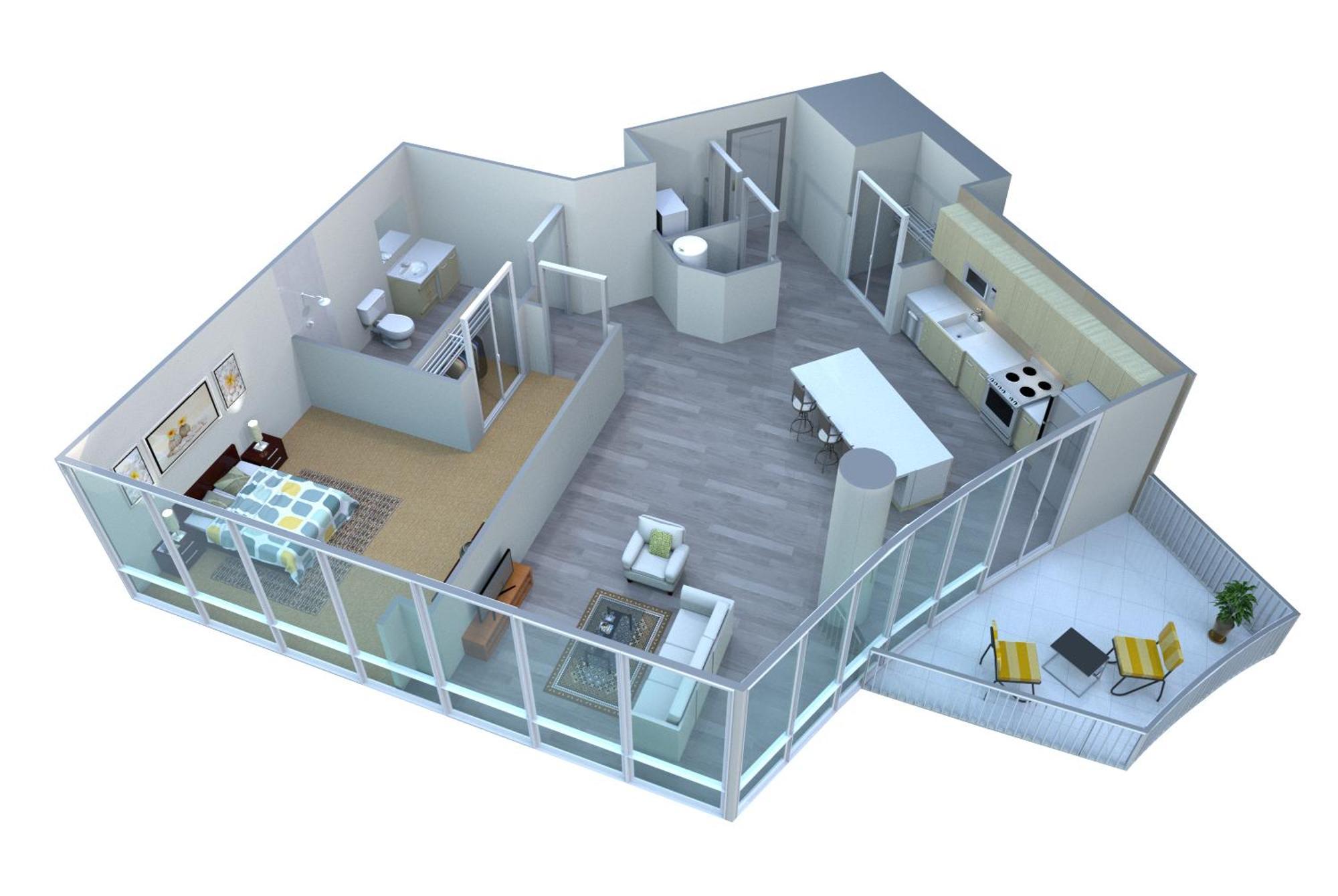 Placemakr Premier Sobro Nashville Exterior photo 3D floor plan
